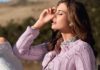 Ажурная кофточка спицами нежно-розового цвета схема вязания спицами с подробным описанием